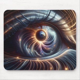 Macro Shot of Eye Space Galaxy Digital Mouse Mat