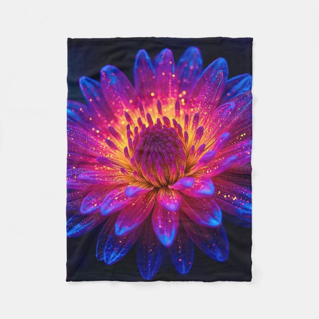 Macro Stellar Burst Fleece Blanket (Front)