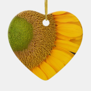 Macro Sunflower Centre Flower Ornament