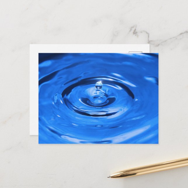 Macro water drop postcard (Front/Back In Situ)