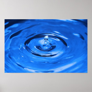 Macro water drop poster