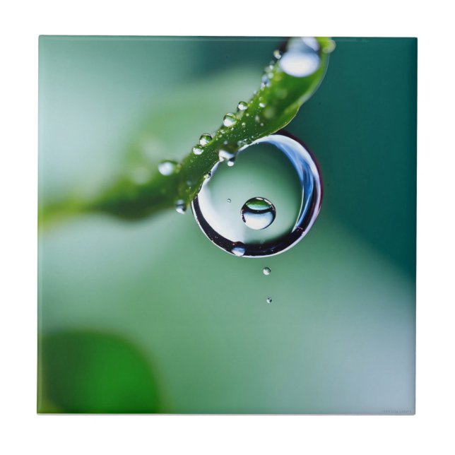 Macro water drops tile (Front)