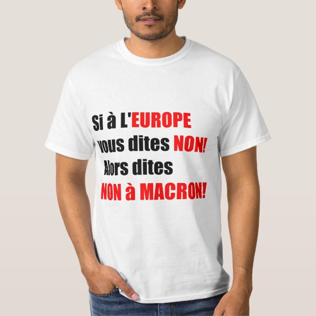 Macron = Europe = Mondialisation - White Men Tee (Front)