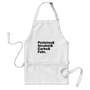 Macronutrients. Proteins & Alcohol & Carbs & Fats. Standard Apron