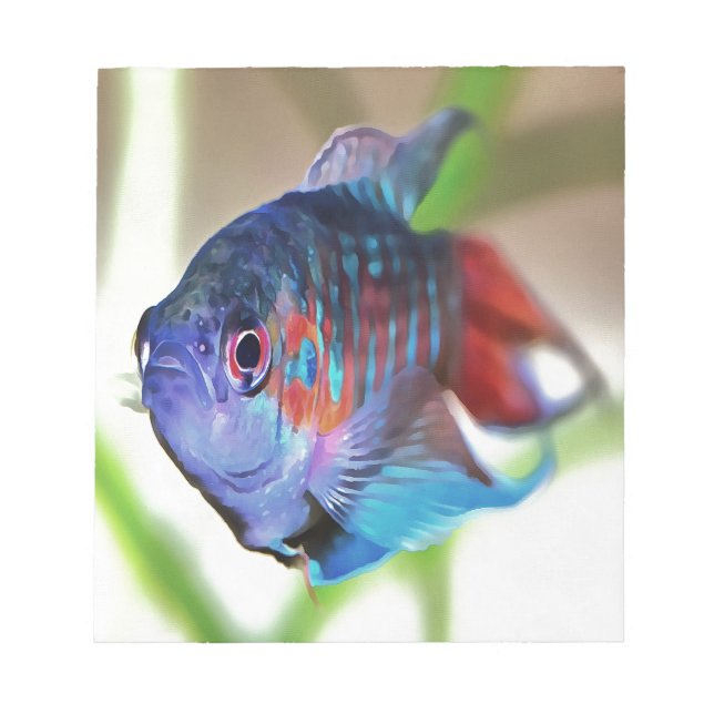 Macropodus opercularis – Paradise Fish Notepad (Front)