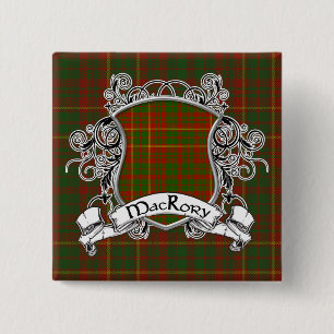 MacRory Tartan Shield 15 Cm Square Badge