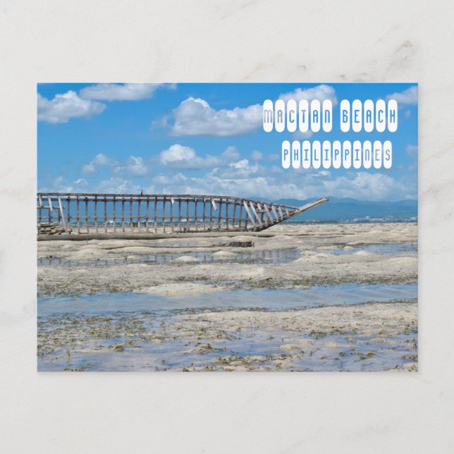 Mactan Beach in Cebu Philippines Postcard (Front)