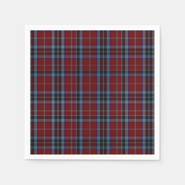 MacTavish Clan Tartan Plaid Paper Napkins (Front)