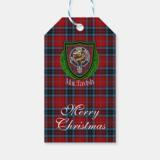 MacTavish Scottish Clan Tartan & Crest Gift Tags
