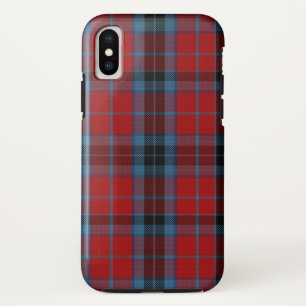 MacTavish Tartan Red and Blue Plaid iPhone X Case