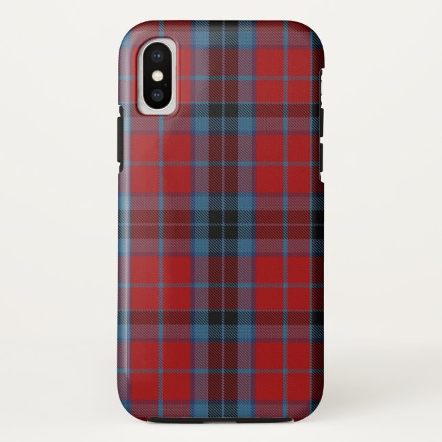 MacTavish Tartan Red and Blue Plaid Case-Mate iPhone Case (Back)