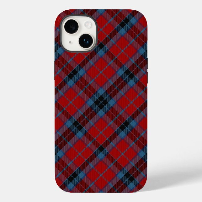 MacTavish Tartan Red and Blue Plaid Case-Mate iPhone Case (Back)