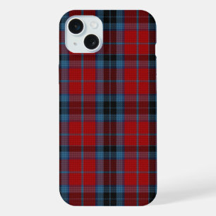 MacTavish Tartan Red and Blue Plaid iPhone 15 Plus Case