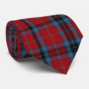 MacTavish Tartan Red and Blue Plaid Tie