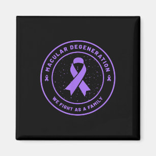 Macular Degeneration Ribbon Awareness Family Suppo Magnet