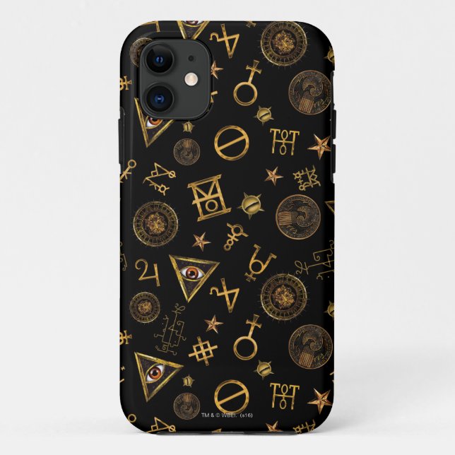 MACUSA™ Magic Symbols And Crests Pattern Case-Mate iPhone Case (Back)