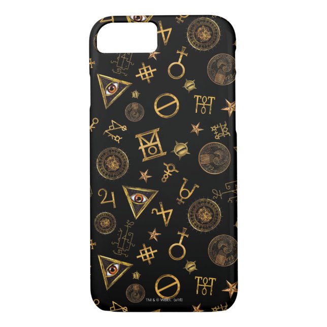 MACUSA™ Magic Symbols And Crests Pattern Case-Mate iPhone Case (Back)