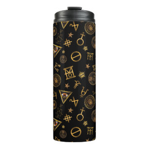 MACUSA™ Magic Symbols And Crests Pattern Thermal Tumbler