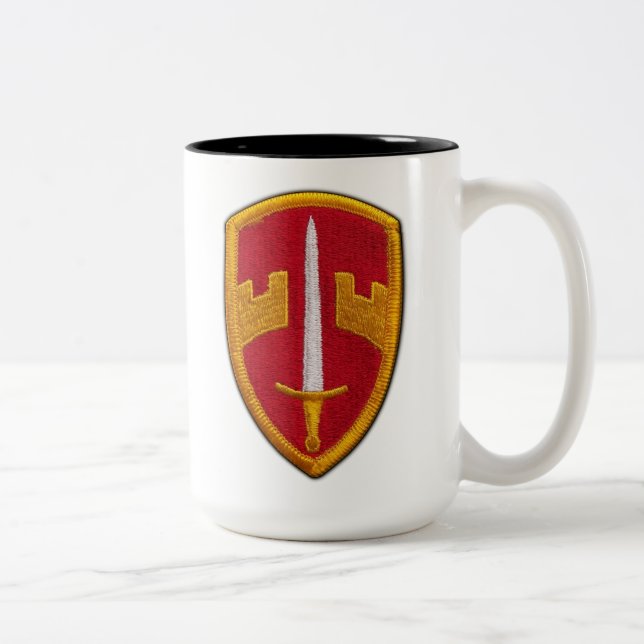 MACV Military Assistance Command Vietnam War Two-Tone Coffee Mug (Right)