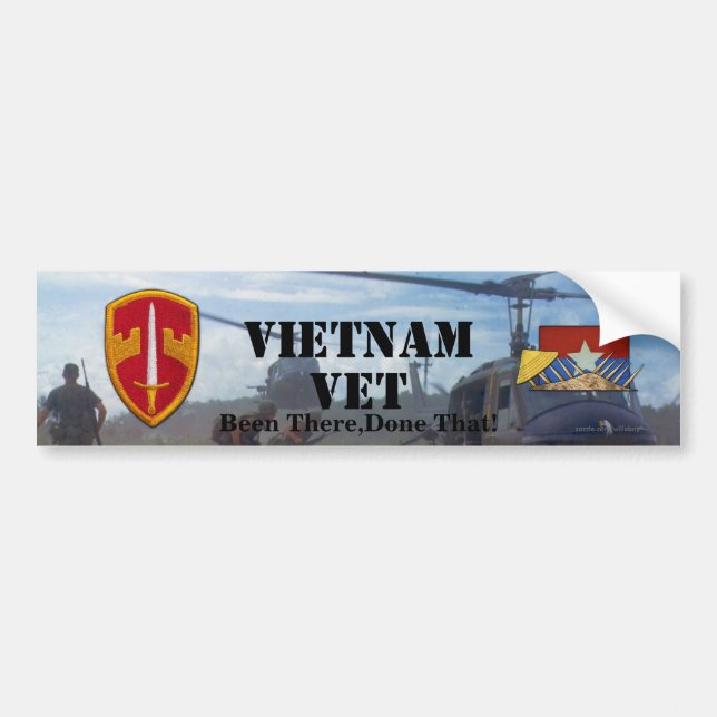 MACV Sog Military Advisors Vietnam Nam Bumper Sticker (Front)