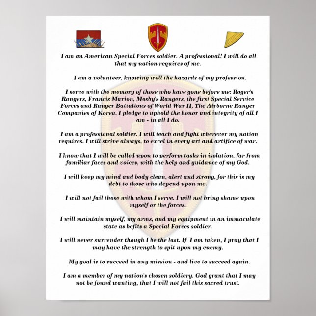 MACV SOG Vietnam War Veterans vets Poster (Front)