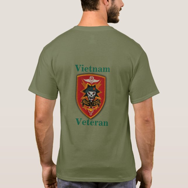 MACVSOG Military Assistance Command Vietnam Vets T-Shirt (Back)