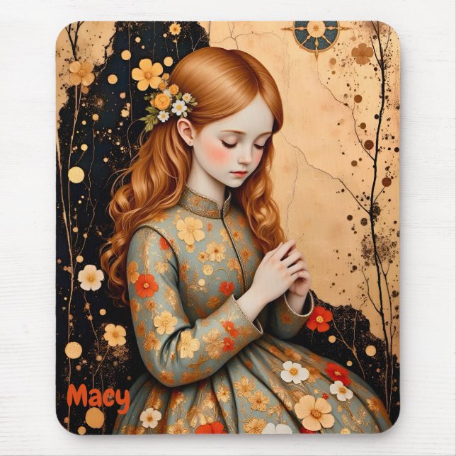 MACY ~ Elegant Vintage Girl  ~ Mousepad (Front)