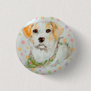 Macy the Jack Russell Mardi Gras PIN