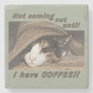 Macy Wants Coffee Too Stone Coaster