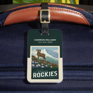 Macy's Flower Show Rockies Luggage Tag