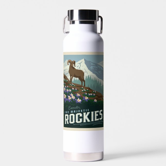 Macy's Flower Show|Rockies Water Bottle (Front)