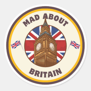 Mad About Britain Big Ben Sticker