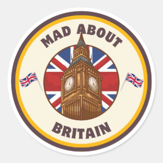 Mad About Britain Big Ben Sticker
