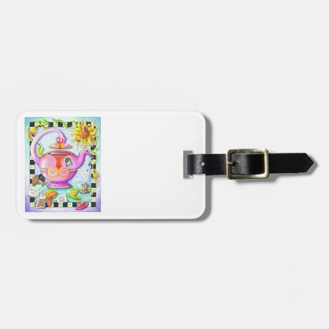 MAD ABOUT TEA PARTY LUGGAGE TAG (Front Horizontal)