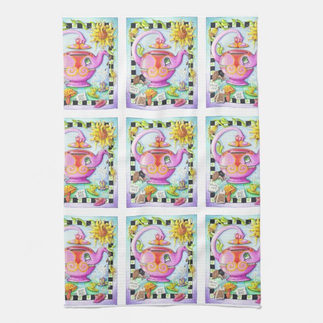 MAD ABOUT TEA PARTY TEA TOWEL (Vertical)