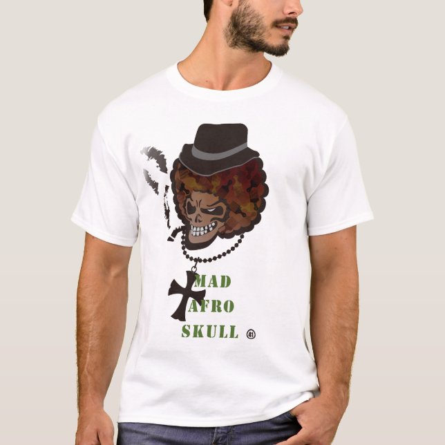 MAD AFRO SKULL T-Shirt (Front)
