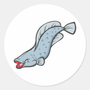 Mad Arapaima Freshwater Fish Classic Round Sticker