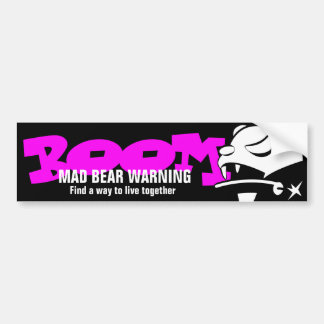 Mad Bear Bumper Sticker
