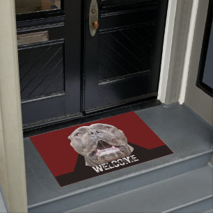 Mad Beware of Dog Corso Mastiff Doormat