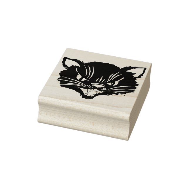 mad cat art stamp   (Stamp)