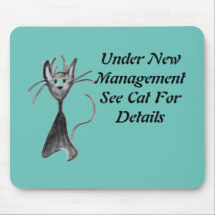 Mad Cat by Sommer Hamilton Mouse Mat