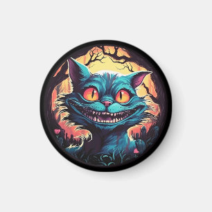 Mad Cheshire Cat Alice in Wonderland Magnet