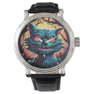 Mad Cheshire Cat Alice in Wonderland Watch