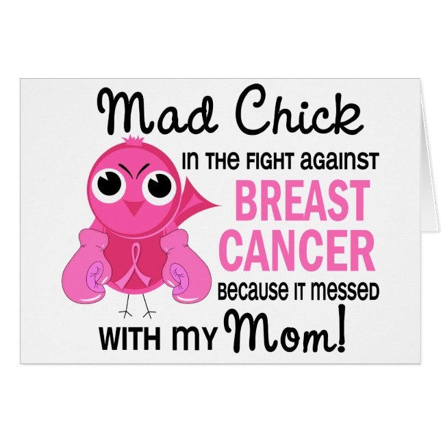 Mad Chick 2 Mum Breast Cancer (Front Horizontal)