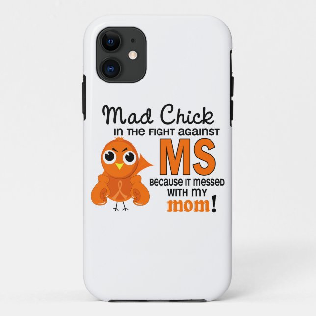 Mad Chick 2 Mum Multiple Sclerosis MS Case-Mate iPhone Case (Back)