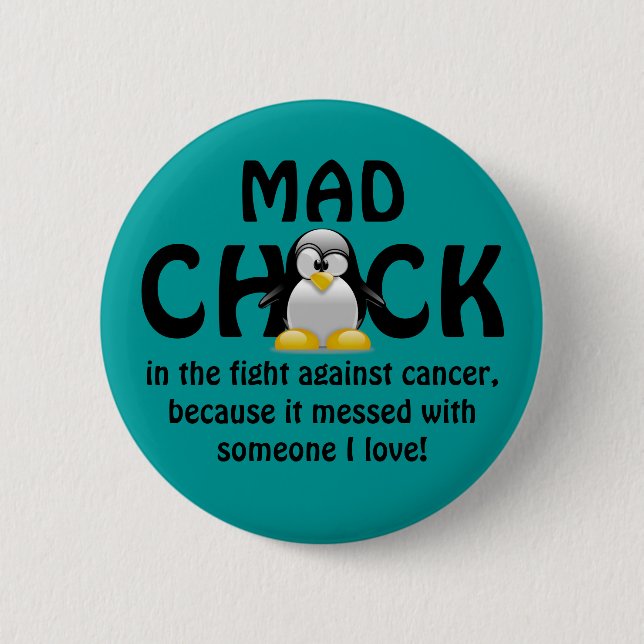 Mad Chick 6 Cm Round Badge (Front)