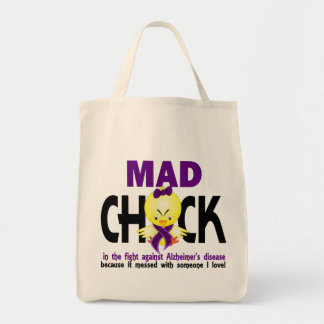 Mad Chick In The Fight Alzheimer’s Disease Tote Bag