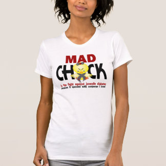 Mad Chick In The Fight Juvenile Diabetes T-Shirt