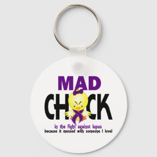 Mad Chick In The Fight Lupus Key Ring