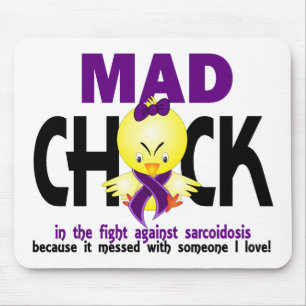 Mad Chick In The Fight Sarcoidosis Mouse Mat